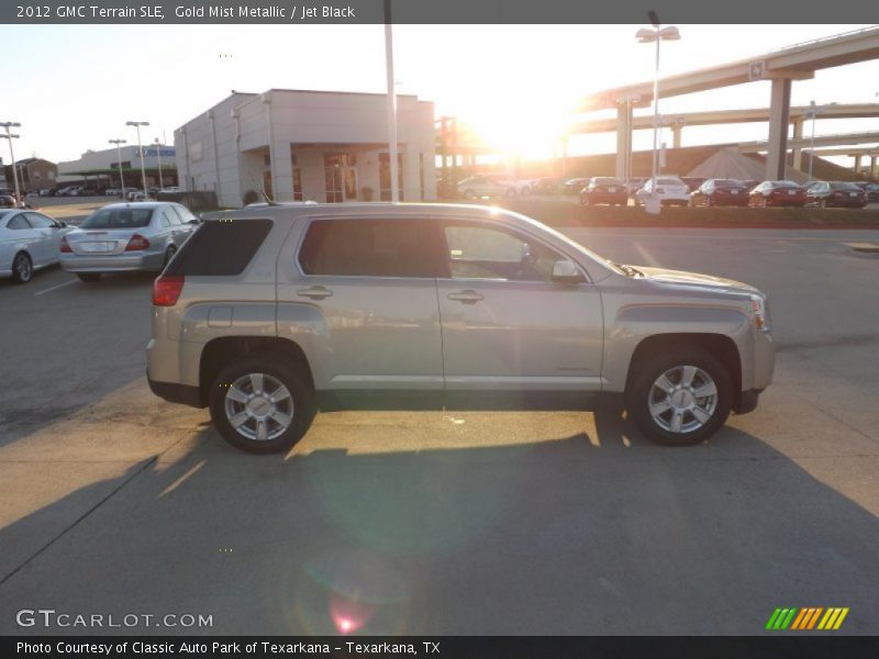 Gold Mist Metallic / Jet Black 2012 GMC Terrain SLE