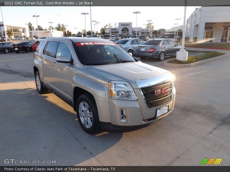 Gold Mist Metallic / Jet Black 2012 GMC Terrain SLE