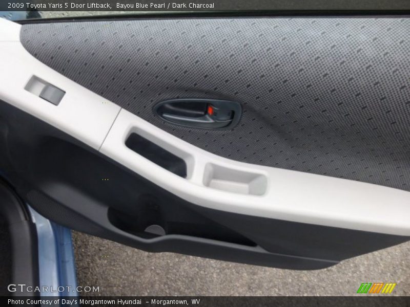 Bayou Blue Pearl / Dark Charcoal 2009 Toyota Yaris 5 Door Liftback
