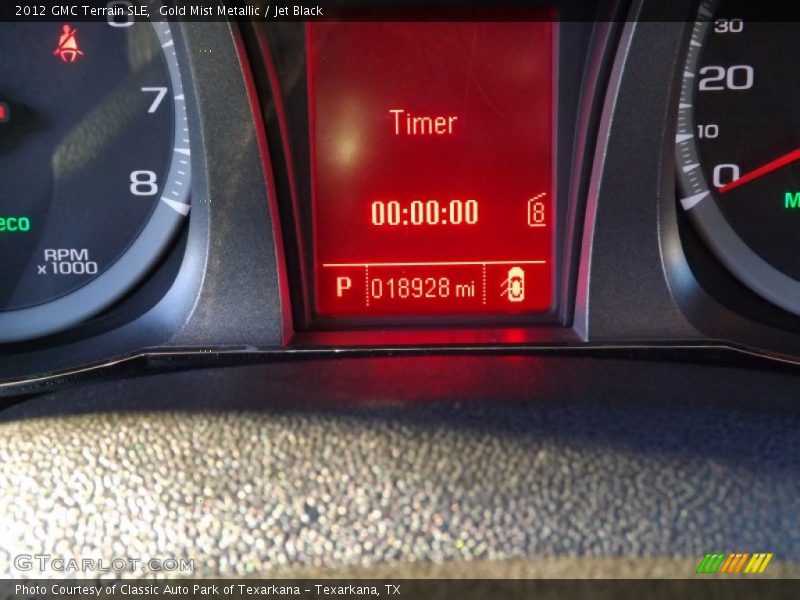 Gold Mist Metallic / Jet Black 2012 GMC Terrain SLE