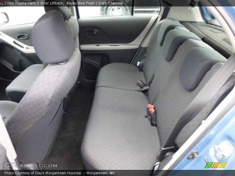 Bayou Blue Pearl / Dark Charcoal 2009 Toyota Yaris 5 Door Liftback