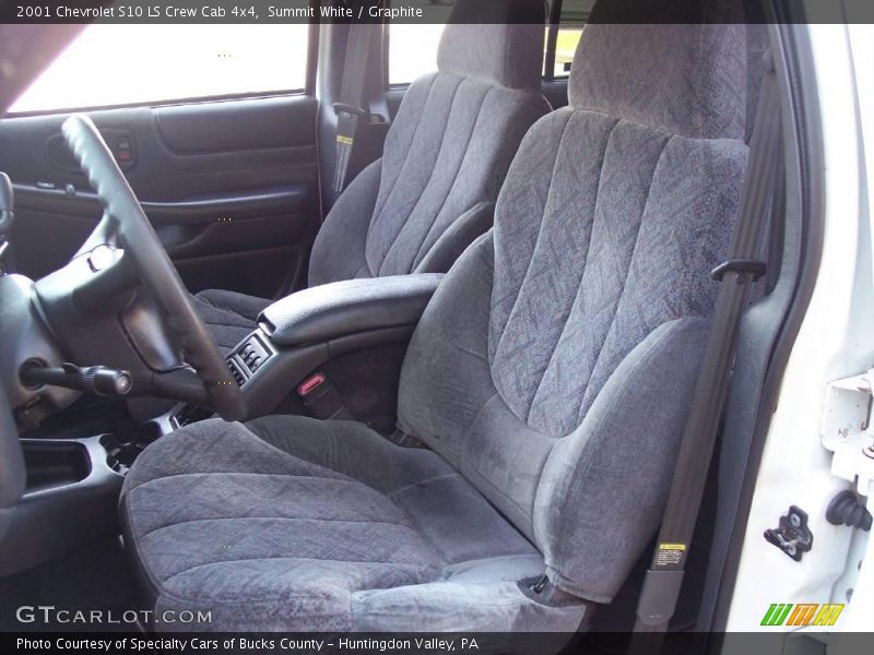 Summit White / Graphite 2001 Chevrolet S10 LS Crew Cab 4x4