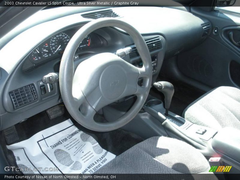 Ultra Silver Metallic / Graphite Gray 2003 Chevrolet Cavalier LS Sport Coupe