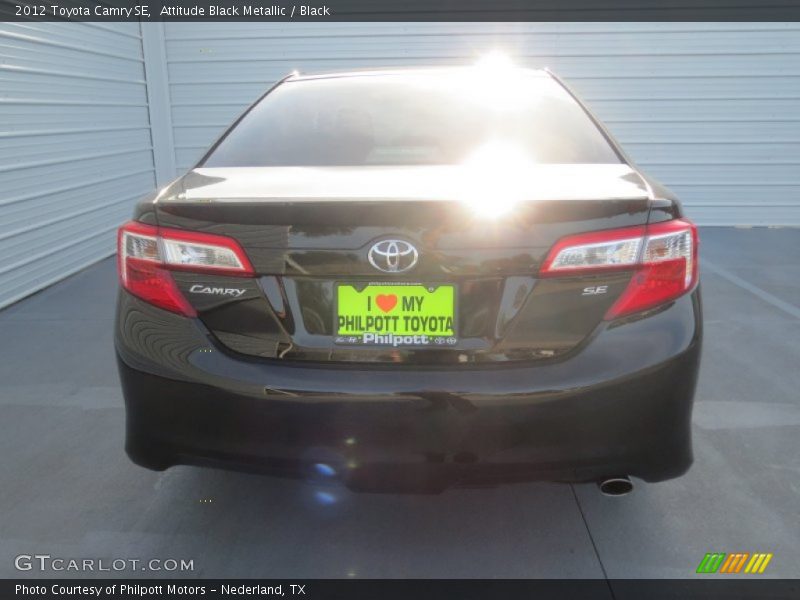 Attitude Black Metallic / Black 2012 Toyota Camry SE