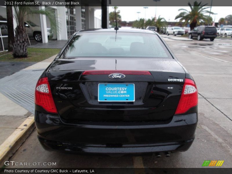 Black / Charcoal Black 2012 Ford Fusion SE