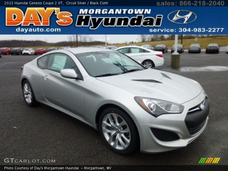 Circuit Silver / Black Cloth 2013 Hyundai Genesis Coupe 2.0T