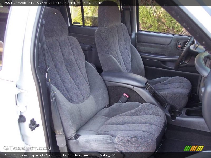 Summit White / Graphite 2001 Chevrolet S10 LS Crew Cab 4x4