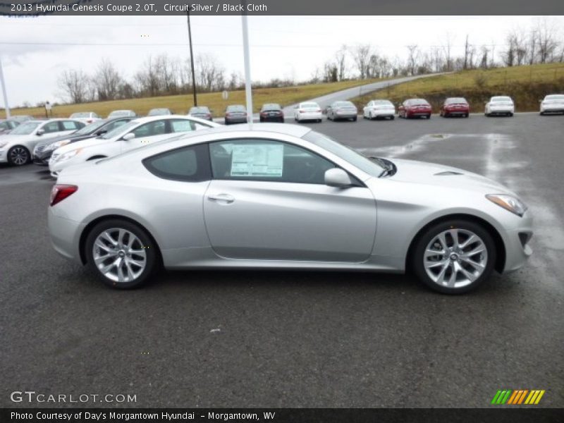 Circuit Silver / Black Cloth 2013 Hyundai Genesis Coupe 2.0T