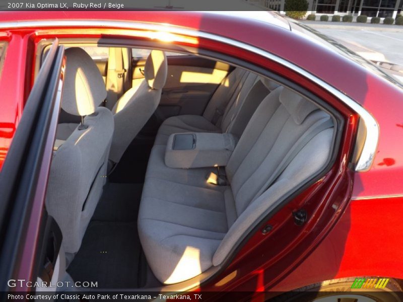 Ruby Red / Beige 2007 Kia Optima LX