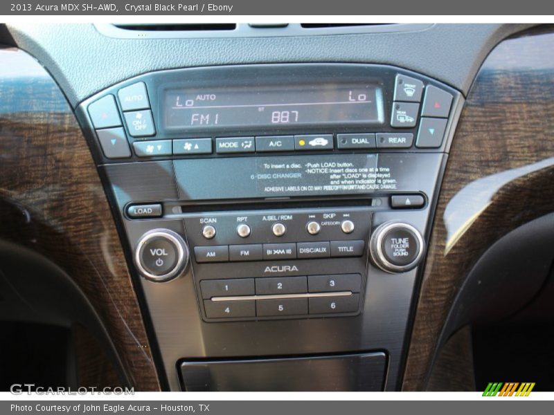 Crystal Black Pearl / Ebony 2013 Acura MDX SH-AWD