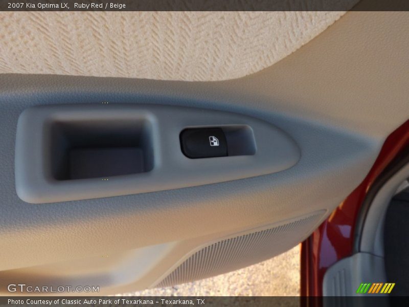Ruby Red / Beige 2007 Kia Optima LX