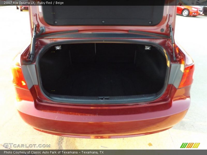 Ruby Red / Beige 2007 Kia Optima LX