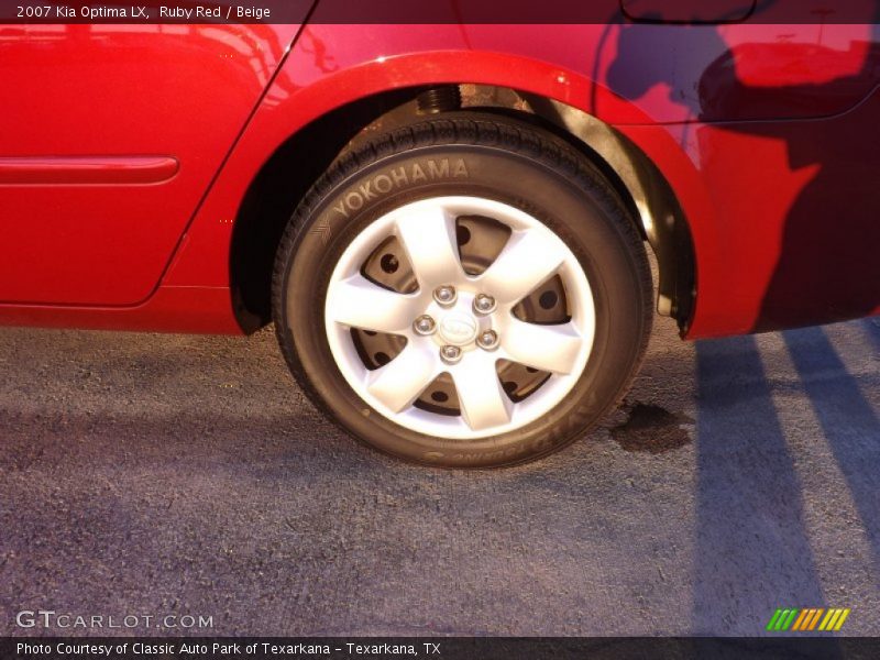 Ruby Red / Beige 2007 Kia Optima LX