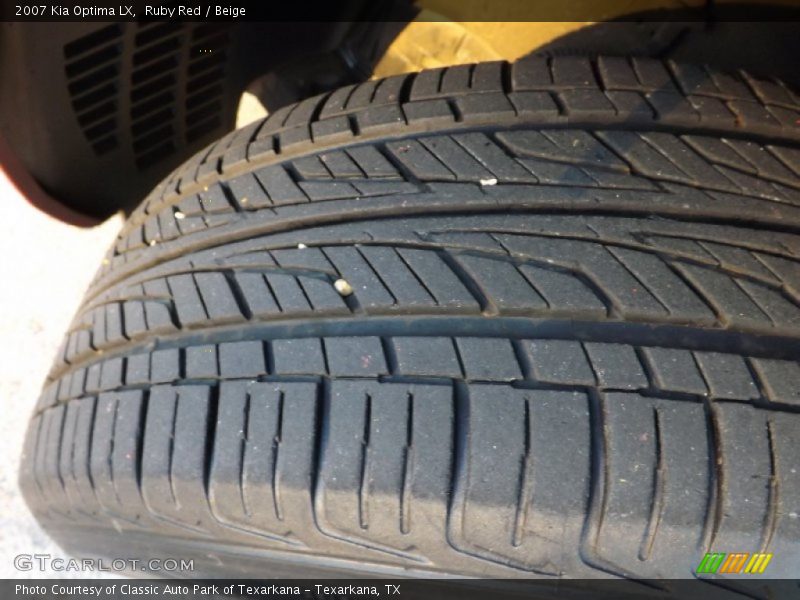 Ruby Red / Beige 2007 Kia Optima LX