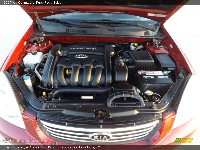 Ruby Red / Beige 2007 Kia Optima LX