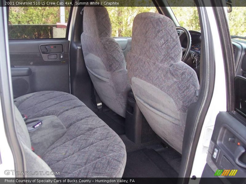 Summit White / Graphite 2001 Chevrolet S10 LS Crew Cab 4x4