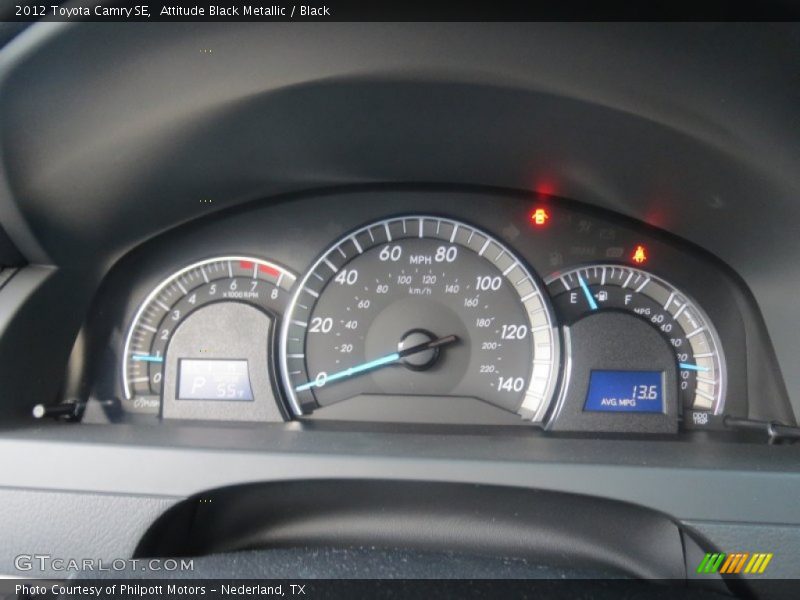 Attitude Black Metallic / Black 2012 Toyota Camry SE