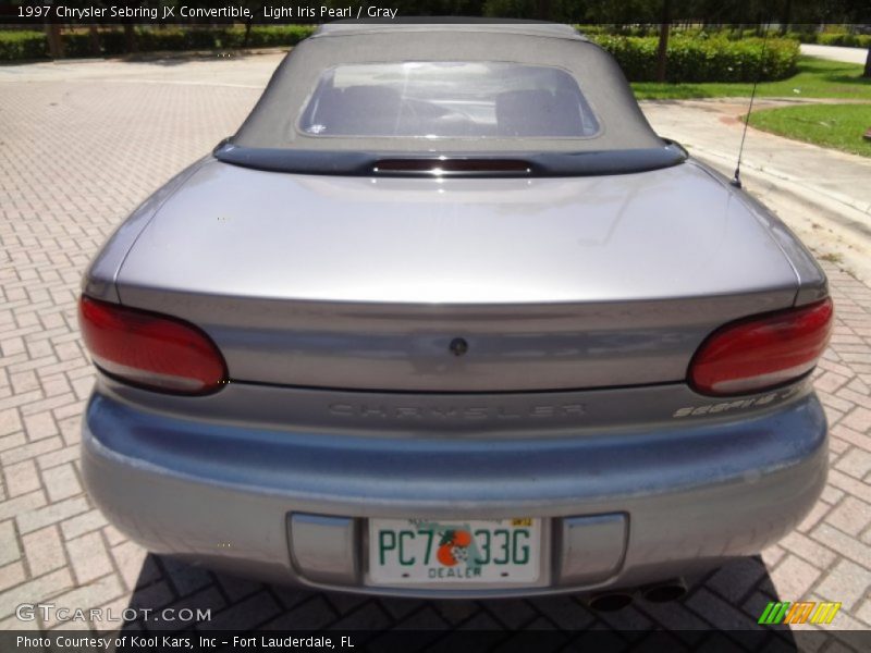 Light Iris Pearl / Gray 1997 Chrysler Sebring JX Convertible
