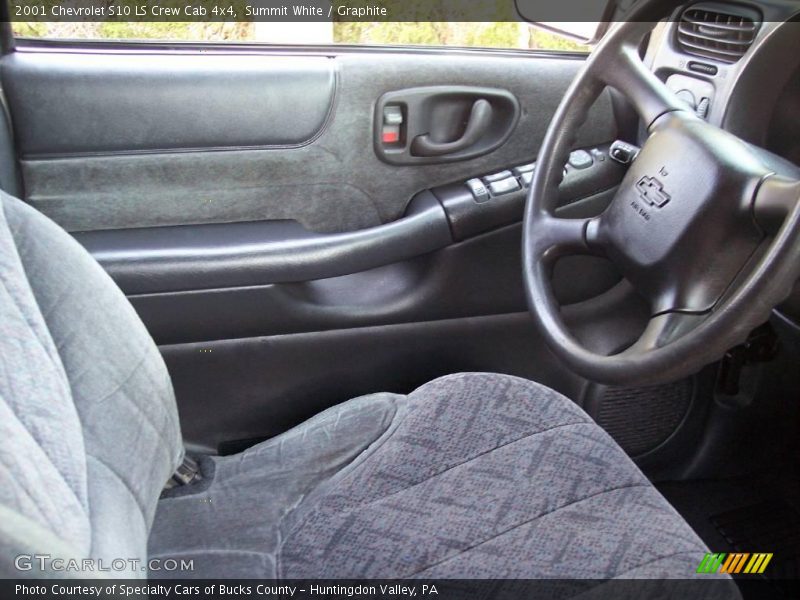 Summit White / Graphite 2001 Chevrolet S10 LS Crew Cab 4x4