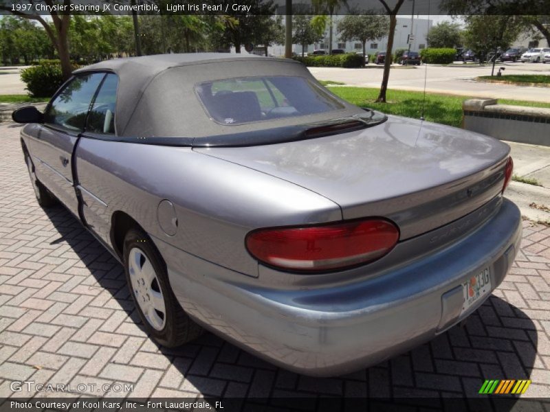 Light Iris Pearl / Gray 1997 Chrysler Sebring JX Convertible