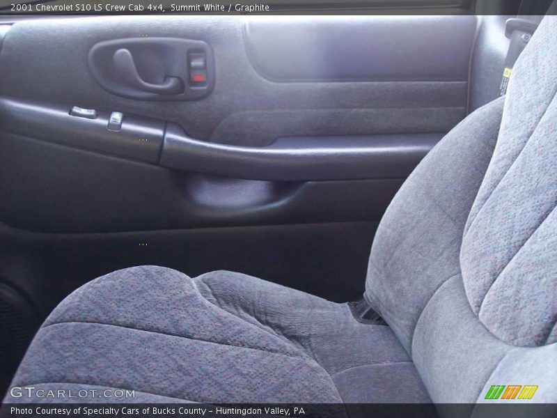 Summit White / Graphite 2001 Chevrolet S10 LS Crew Cab 4x4