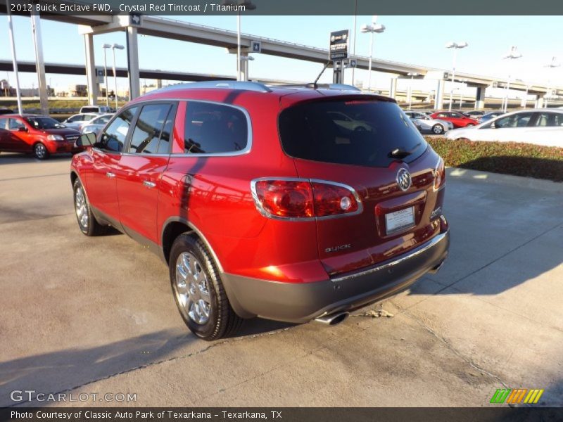 Crystal Red Tintcoat / Titanium 2012 Buick Enclave FWD