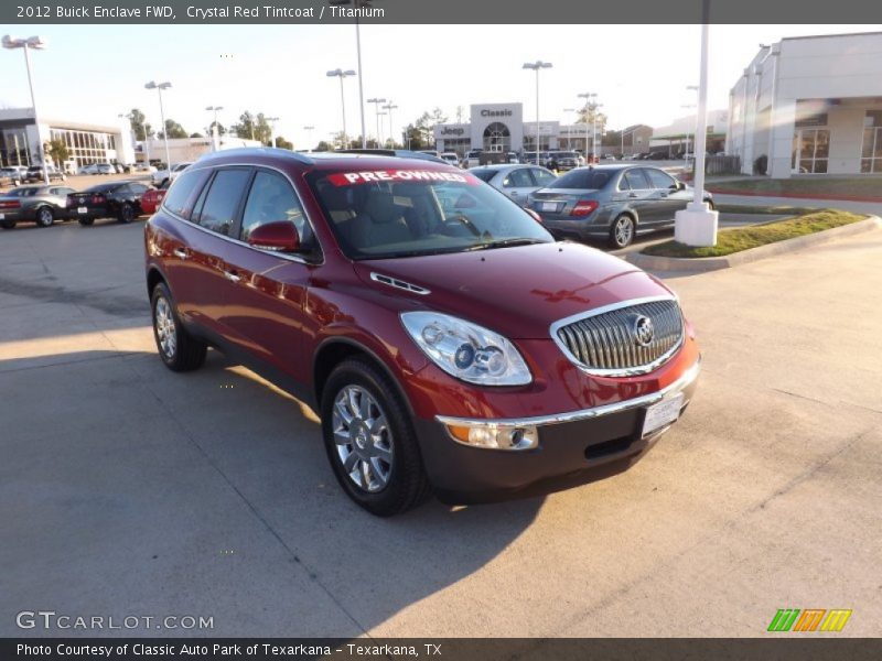 Crystal Red Tintcoat / Titanium 2012 Buick Enclave FWD
