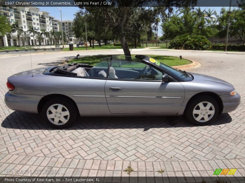 Light Iris Pearl / Gray 1997 Chrysler Sebring JX Convertible