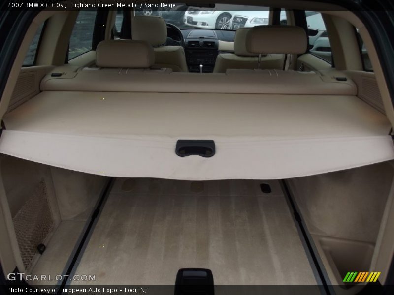 Highland Green Metallic / Sand Beige 2007 BMW X3 3.0si