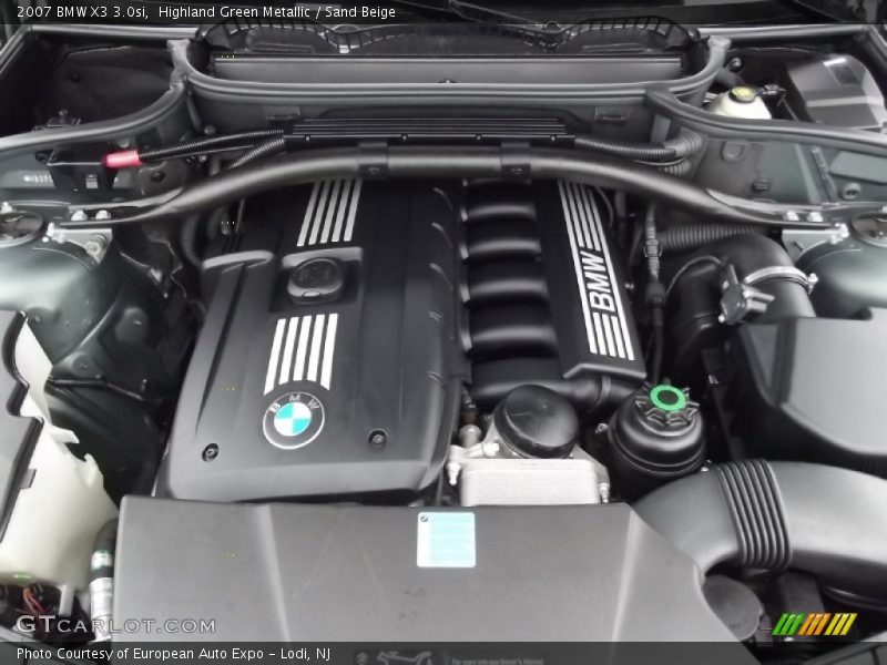 Highland Green Metallic / Sand Beige 2007 BMW X3 3.0si