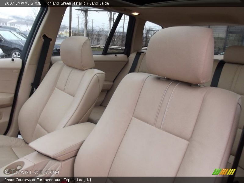 Highland Green Metallic / Sand Beige 2007 BMW X3 3.0si