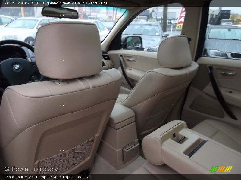 Highland Green Metallic / Sand Beige 2007 BMW X3 3.0si