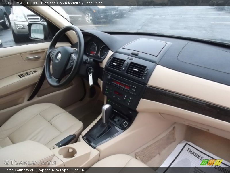 Highland Green Metallic / Sand Beige 2007 BMW X3 3.0si