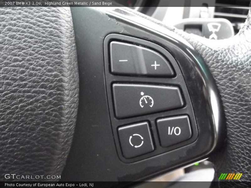 Highland Green Metallic / Sand Beige 2007 BMW X3 3.0si