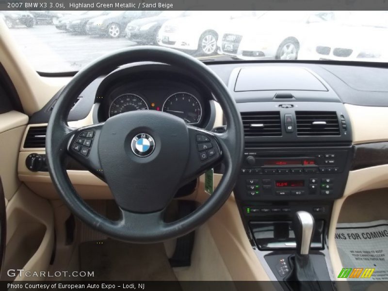 Highland Green Metallic / Sand Beige 2007 BMW X3 3.0si
