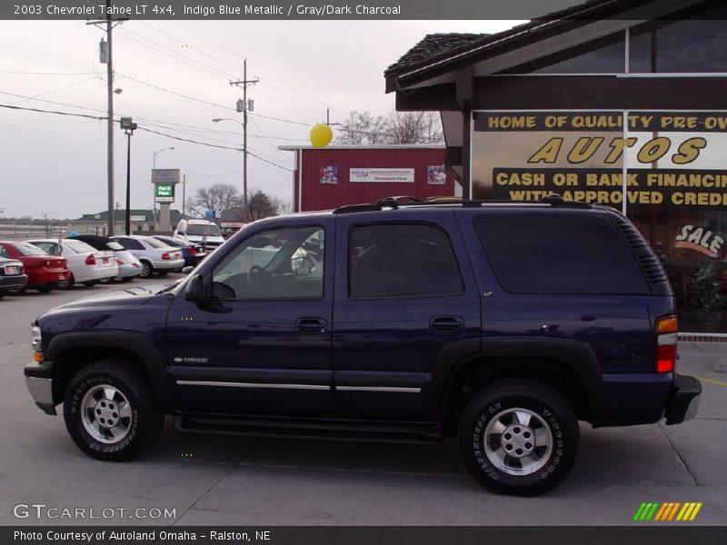 Indigo Blue Metallic / Gray/Dark Charcoal 2003 Chevrolet Tahoe LT 4x4