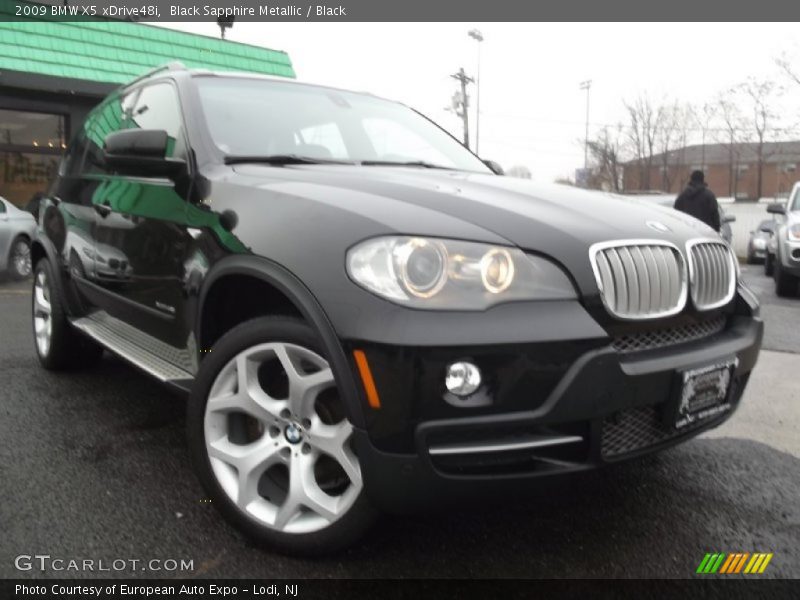 Black Sapphire Metallic / Black 2009 BMW X5 xDrive48i