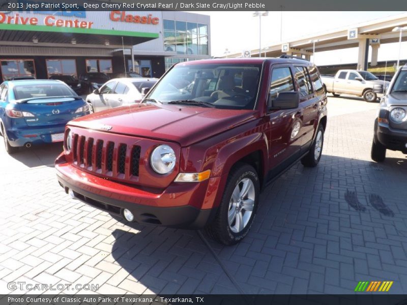 Deep Cherry Red Crystal Pearl / Dark Slate Gray/Light Pebble 2013 Jeep Patriot Sport