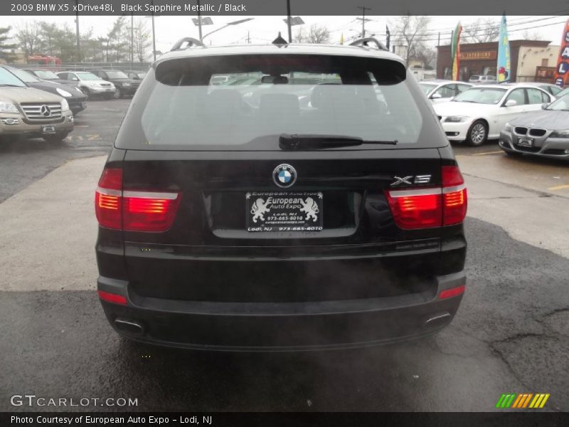 Black Sapphire Metallic / Black 2009 BMW X5 xDrive48i