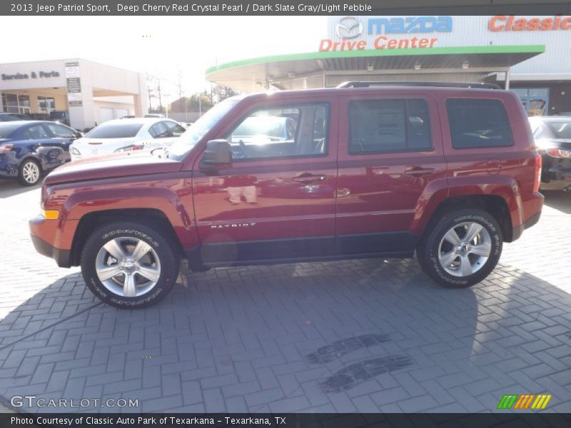 Deep Cherry Red Crystal Pearl / Dark Slate Gray/Light Pebble 2013 Jeep Patriot Sport