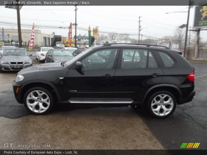 Black Sapphire Metallic / Black 2009 BMW X5 xDrive48i