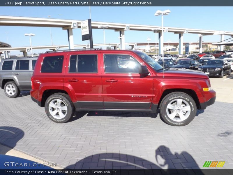 Deep Cherry Red Crystal Pearl / Dark Slate Gray/Light Pebble 2013 Jeep Patriot Sport