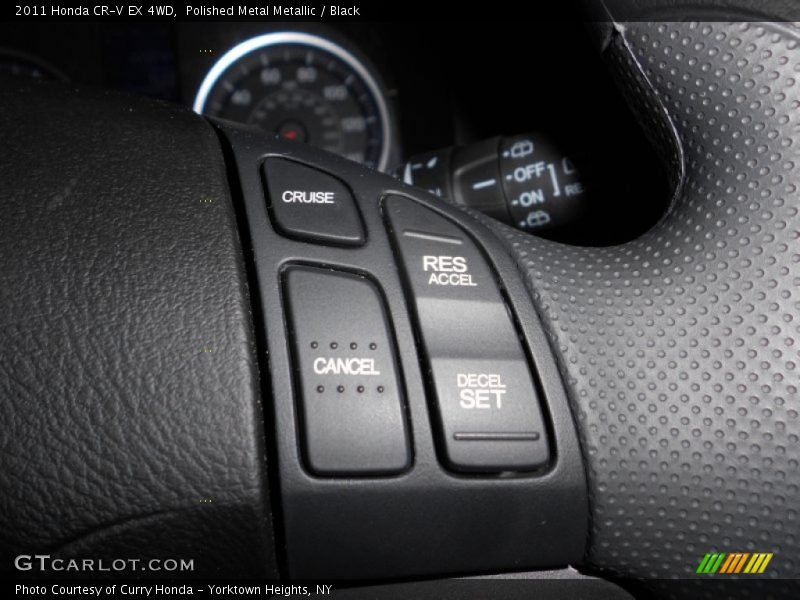 Polished Metal Metallic / Black 2011 Honda CR-V EX 4WD