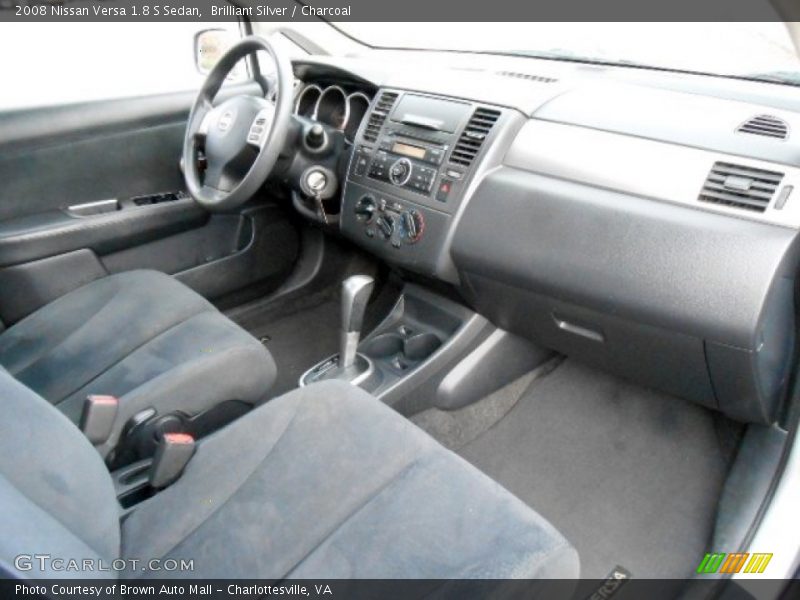 Brilliant Silver / Charcoal 2008 Nissan Versa 1.8 S Sedan