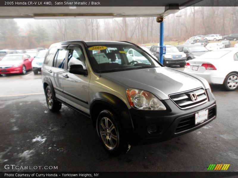 Satin Silver Metallic / Black 2005 Honda CR-V LX 4WD