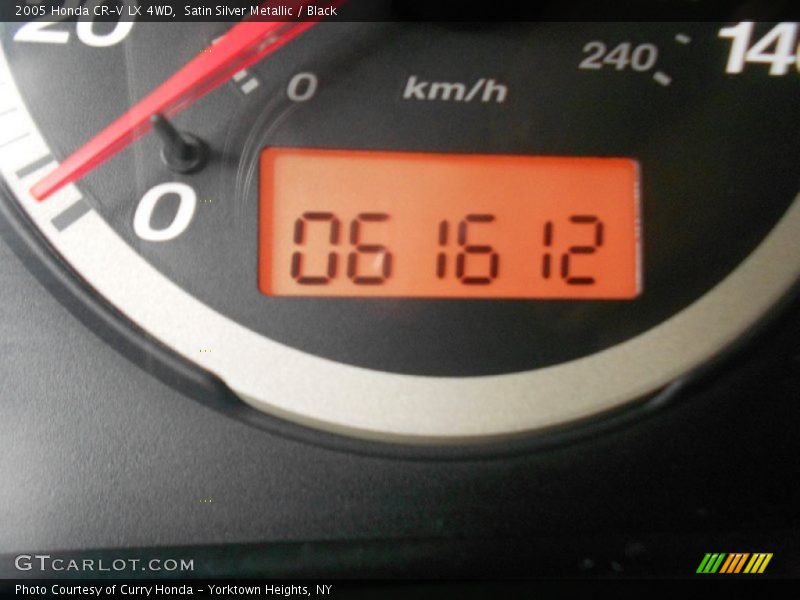 Satin Silver Metallic / Black 2005 Honda CR-V LX 4WD