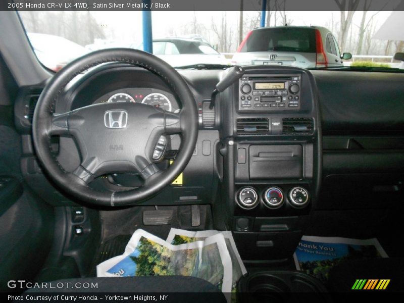 Satin Silver Metallic / Black 2005 Honda CR-V LX 4WD