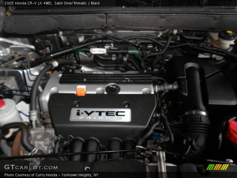 Satin Silver Metallic / Black 2005 Honda CR-V LX 4WD