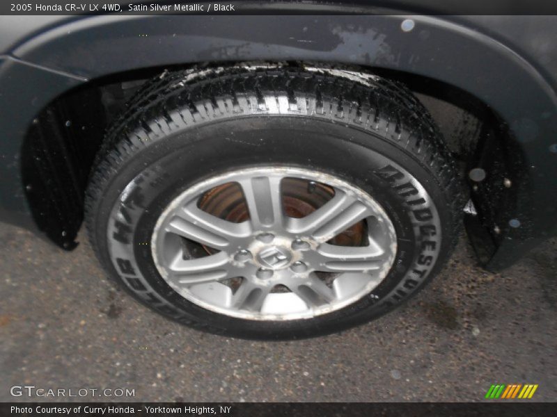 Satin Silver Metallic / Black 2005 Honda CR-V LX 4WD
