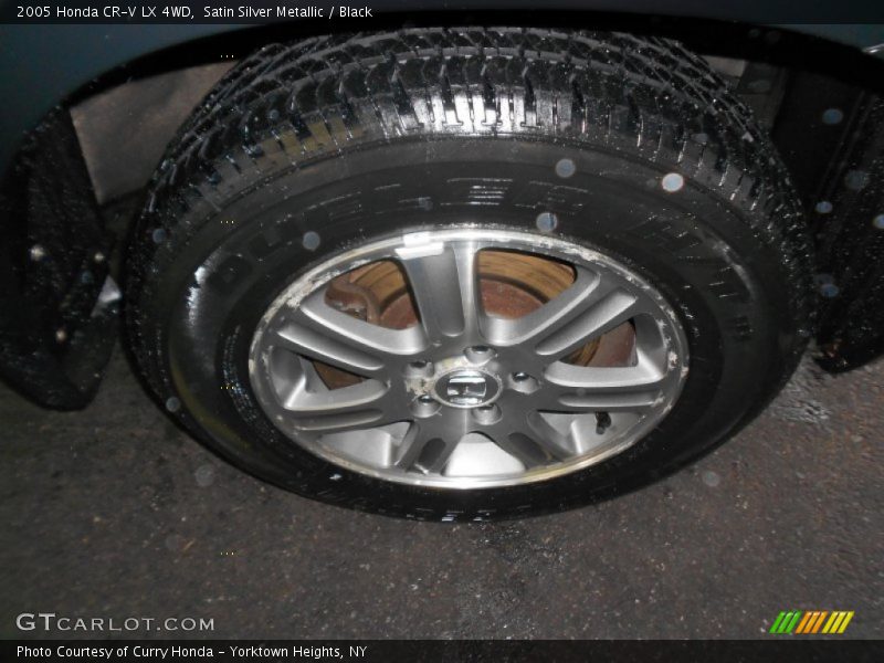Satin Silver Metallic / Black 2005 Honda CR-V LX 4WD
